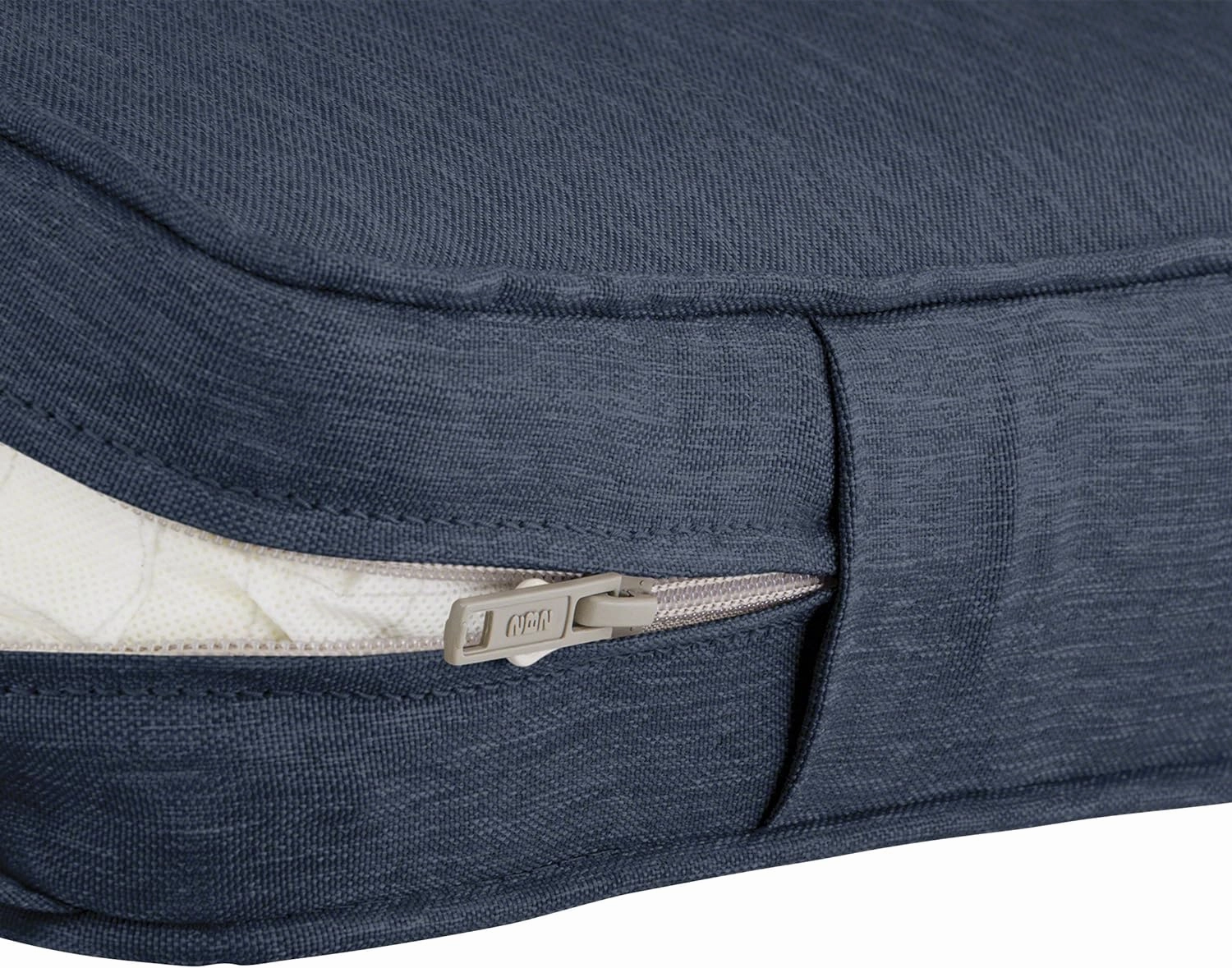 Classic Accessories 62-016-INDIGO-EC Contoured Bench Cushion Indgo, 41"W x 18"D x 3"Thick, Heather Indigo