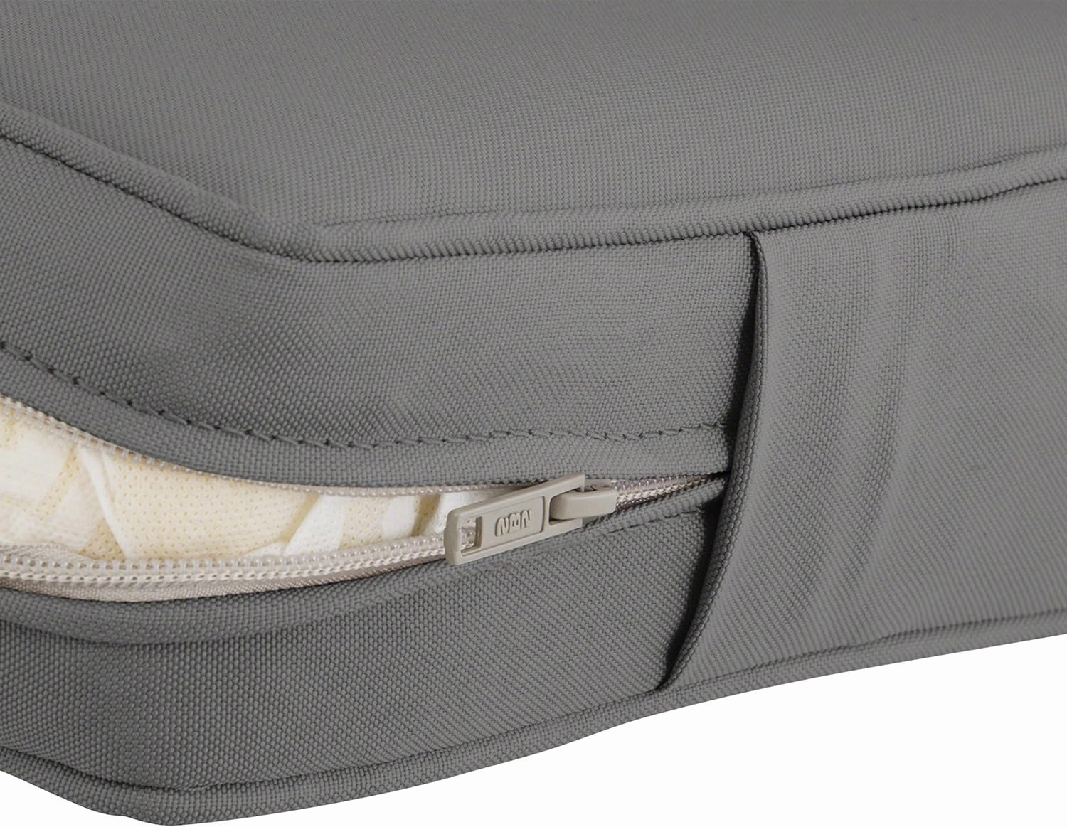 Classic Accessories 62-016-LCHARC-EC Contoured Bench Cushion Combo, 41"W x 18"D x 3"Thick, Light Charcoal