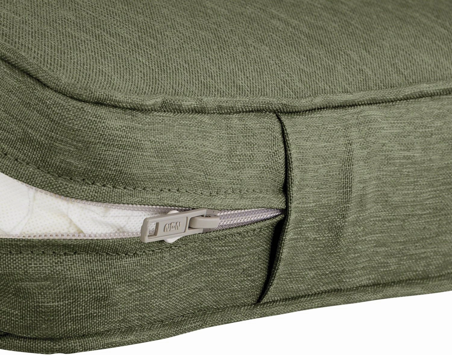 Classic Accessories Montlake FadeSafe Water-Resistant 41 x 18 x 3 Inch Outdoor Bench/Settee Contoured Back Cushion, Patio Furniture Swing Cushion, Heather Fern Green, Patio Loveseat Cushion