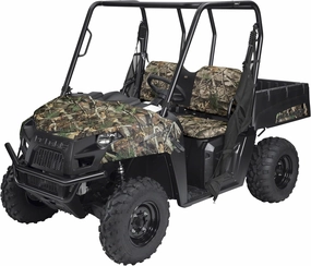 Classic Accessories QuadGear UTV Bench Seat Cover, Fits Polaris Ranger 6x6 800, 800 Full size, Crew 800, 900 XP, Crew 900, Diesel (2015 models and older), Camo