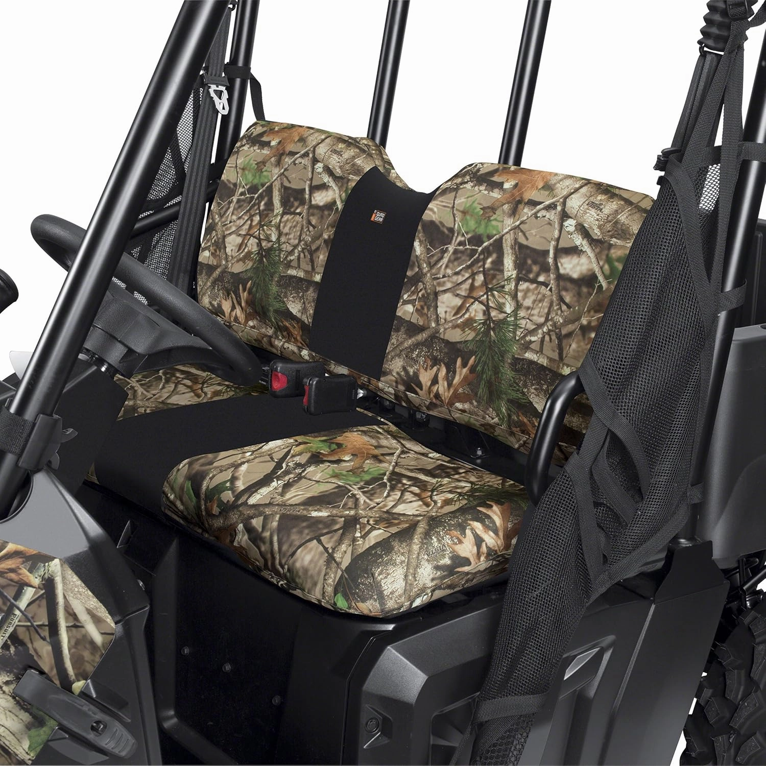 Classic Accessories QuadGear UTV Bench Seat Cover, Fits Polaris Ranger 6x6 800, 800 Full size, Crew 800, 900 XP, Crew 900, Diesel (2015 models and older), Camo