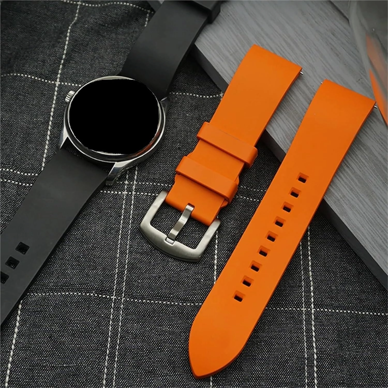 Classic Watch Bands 18 19 20 21 22mm Rubber Watch Strap Quick Release For Traditional Diving Watches