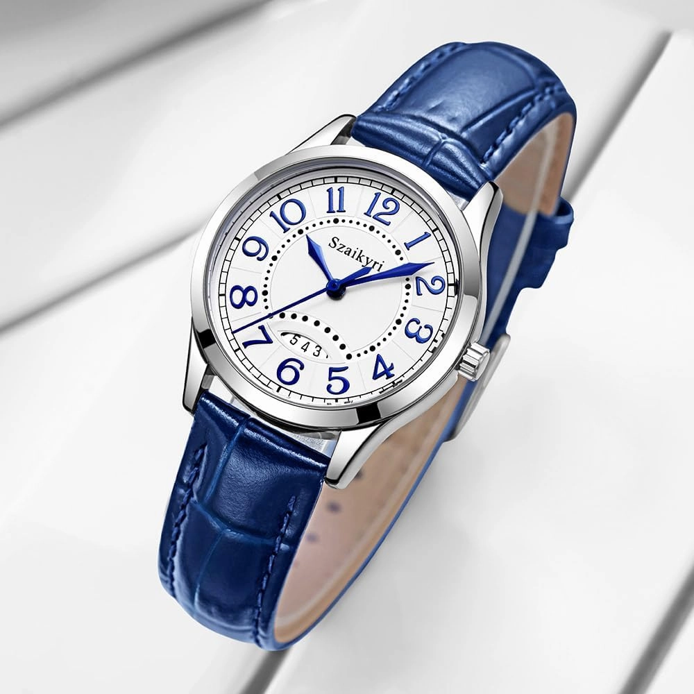 Classic Watch for Women with Easy Read Time Arabic Numerals Ladies Watch with Calendar Water Resistant
