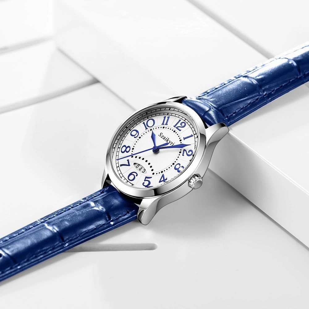 Classic Watch for Women with Easy Read Time Arabic Numerals Ladies Watch with Calendar Water Resistant
