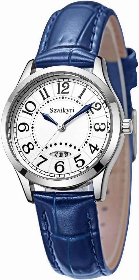 Classic Watch for Women with Easy Read Time Arabic Numerals Ladies Watch with Calendar Water Resistant