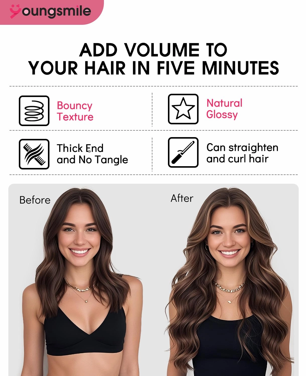 Clip in Hair Extensions Human Hair,Real Human Hair Extensions Clip in for Women,Double Drawn, Thick End, 16 Inch 140g 7pcs,#1 Color Jet Black (7C#1-16Inch)