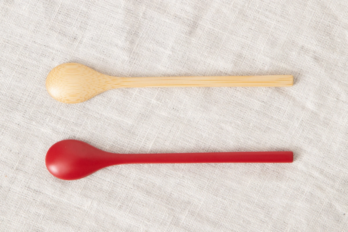 Coffee spoon [ Natural, Red ] / Mōsō bamboo / Ōita-JPN 211123
