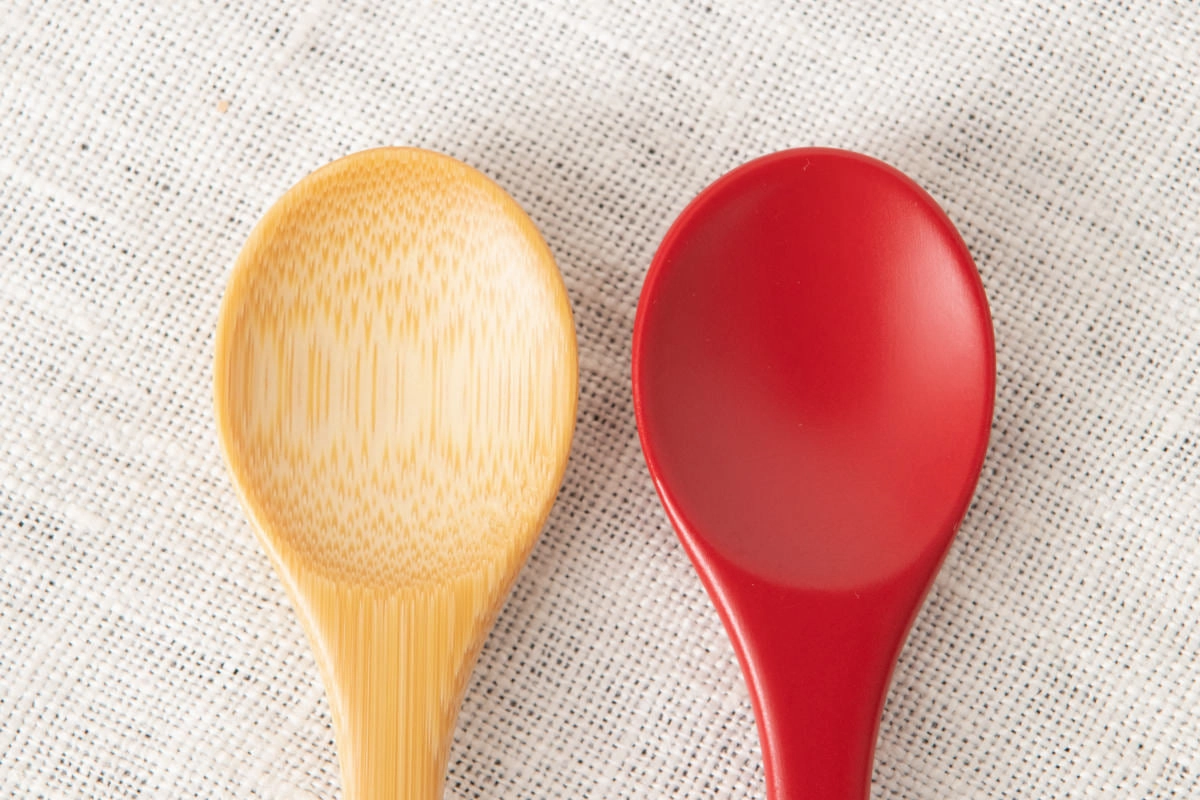 Coffee spoon [ Natural, Red ] / Mōsō bamboo / Ōita-JPN 211123