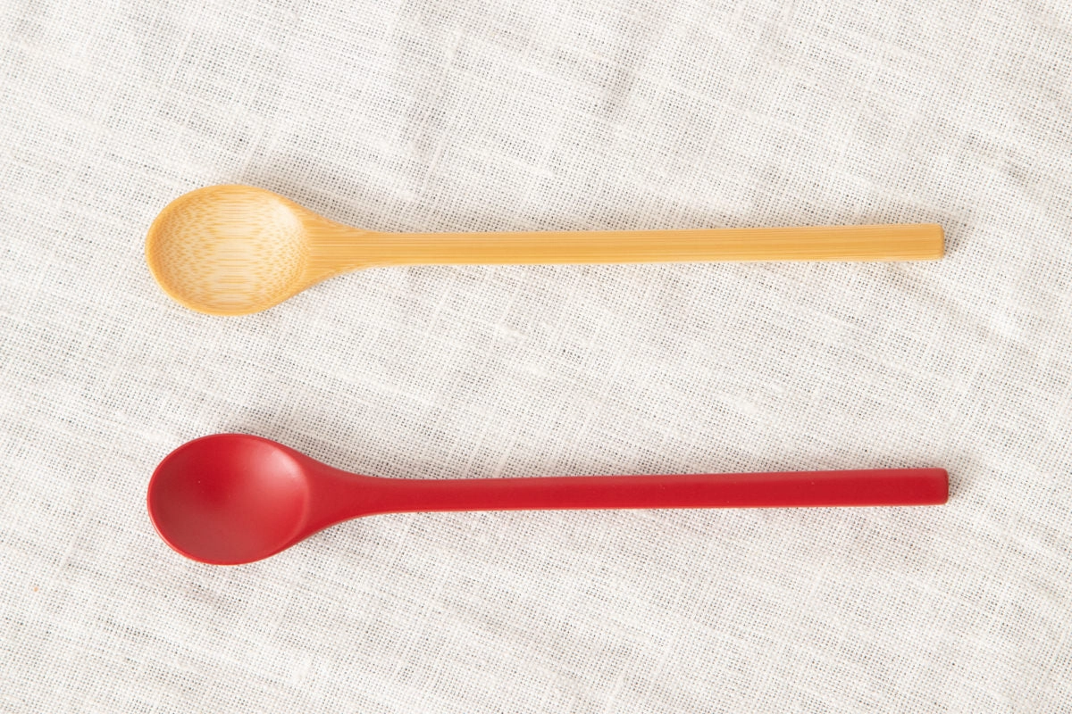 Coffee spoon [ Natural, Red ] / Mōsō bamboo / Ōita-JPN 211123