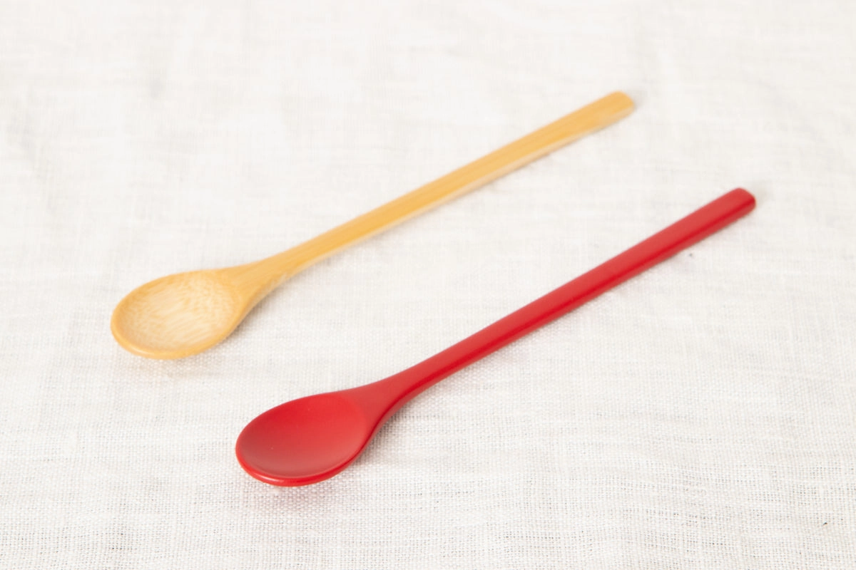 Coffee spoon [ Natural, Red ] / Mōsō bamboo / Ōita-JPN 211123