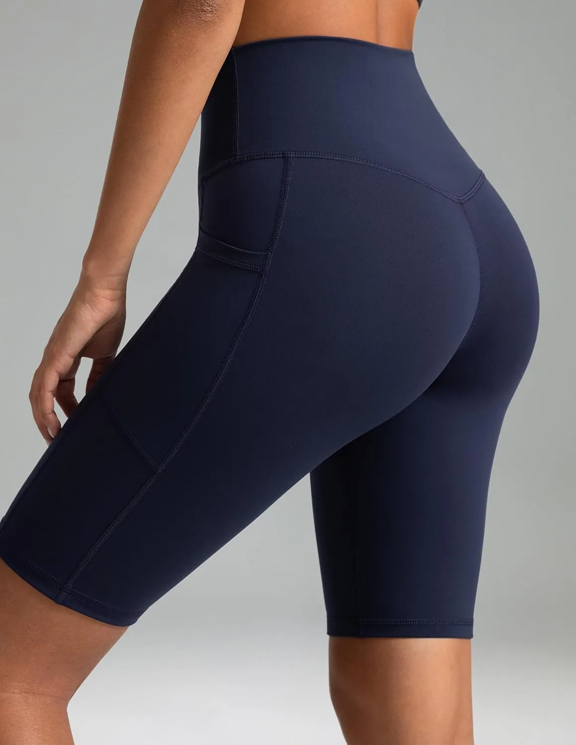 Colorfulkoala Women's High Waisted Biker Shorts with Pockets 8" /10" Inseam Workout Yoga Shorts Running Tights