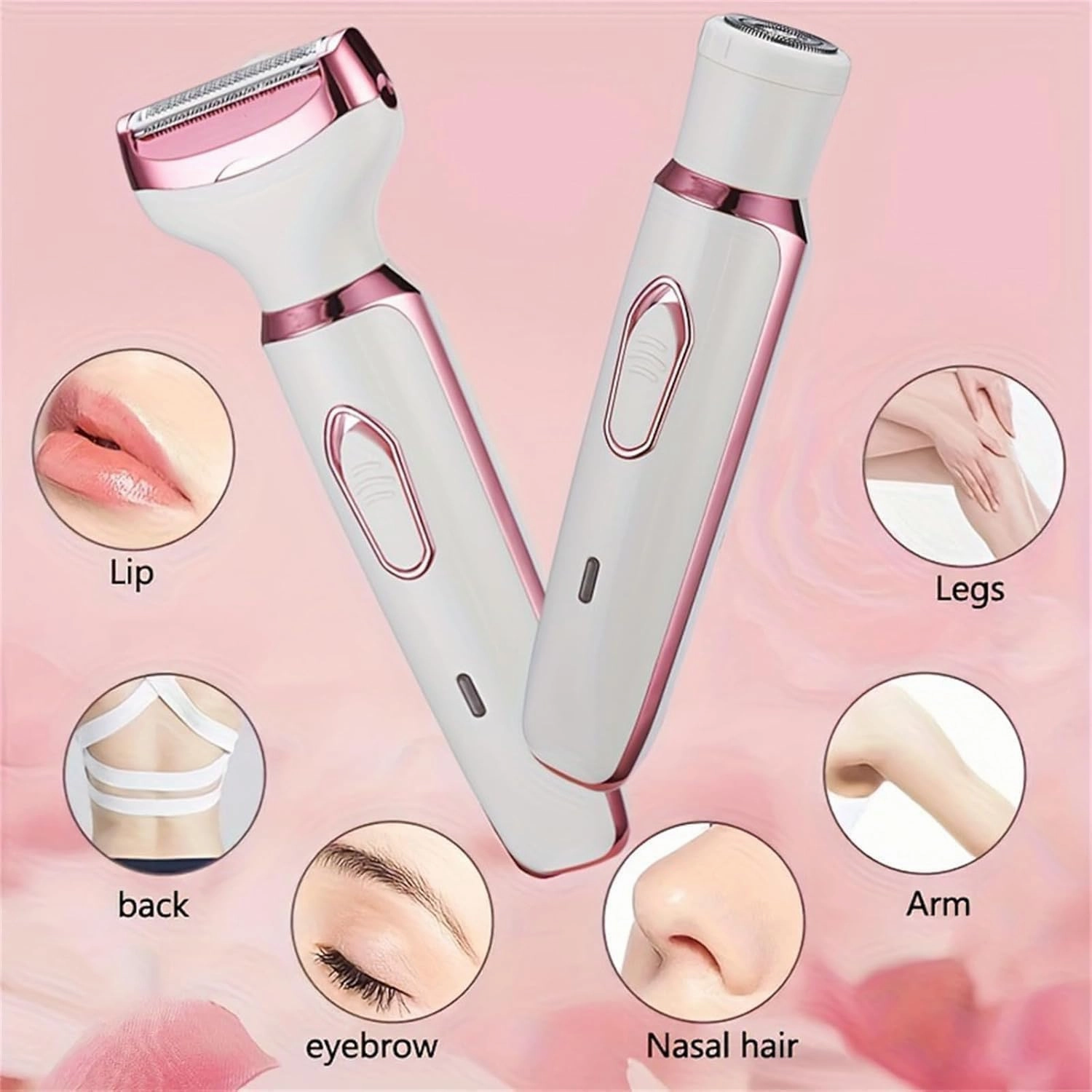 Comfort 4 in 1 Electric Lady Shaver, Comfort 4 in 1 Electric Shaver for Women, 4 in 1 Electric Shaver for Women Waterproof, USB Rechargeable Waterproof Painless Body Razors (1set)