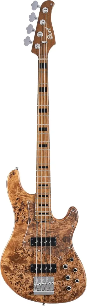 Cort 4 String Bass Guitar, Right, Open Pore Vintage Natural, Full (GBMODERN4OPVN)