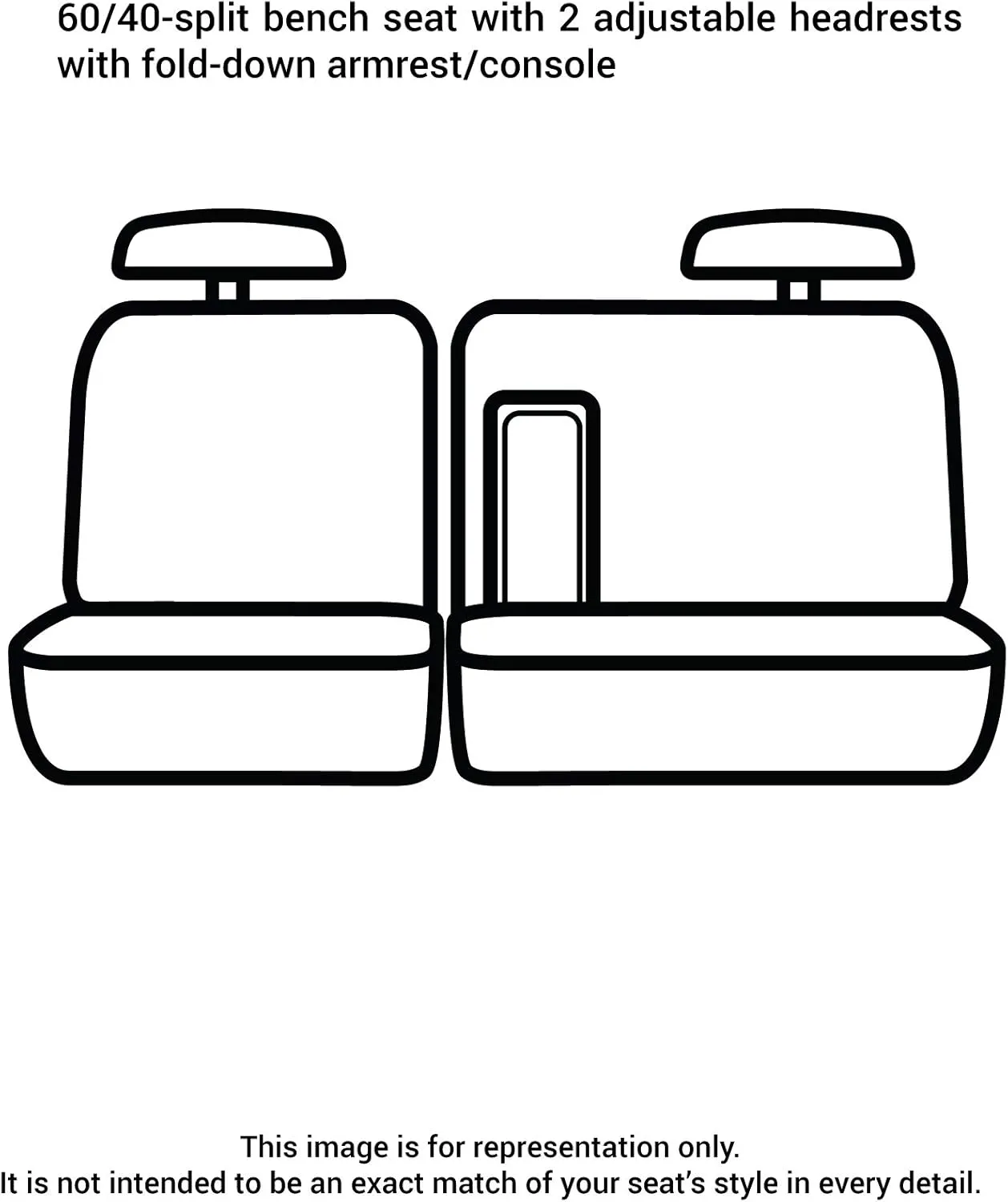 Covercraft Carhartt SeatSaver Custom Seat Covers | Fits 2014-2019 Chevrolet Silverado/GMC Sierra 1500, 2015-2024 Silverado/Sierra 2500/3500 | 2nd Row Crew Cab, 60/40 Bench Seat, Duck Weave Brown