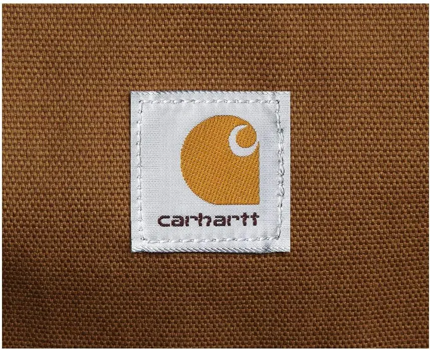 Covercraft Carhartt SeatSaver Custom Seat Covers | Fits 2014-2019 Chevrolet Silverado/GMC Sierra 1500, 2015-2024 Silverado/Sierra 2500/3500 | 2nd Row Crew Cab, 60/40 Bench Seat, Duck Weave Brown