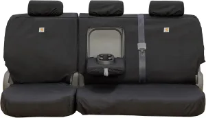 Covercraft Carhartt Super Dux SeatSaver Custom Seat Covers | Fits 2011-2018 Ram 1500, 2019-2024 Ram 1500 Classic, 2011-2024 Ram 2500/3500/4500 | 2nd Row 40/60 Bench Seat, Super Dux Black