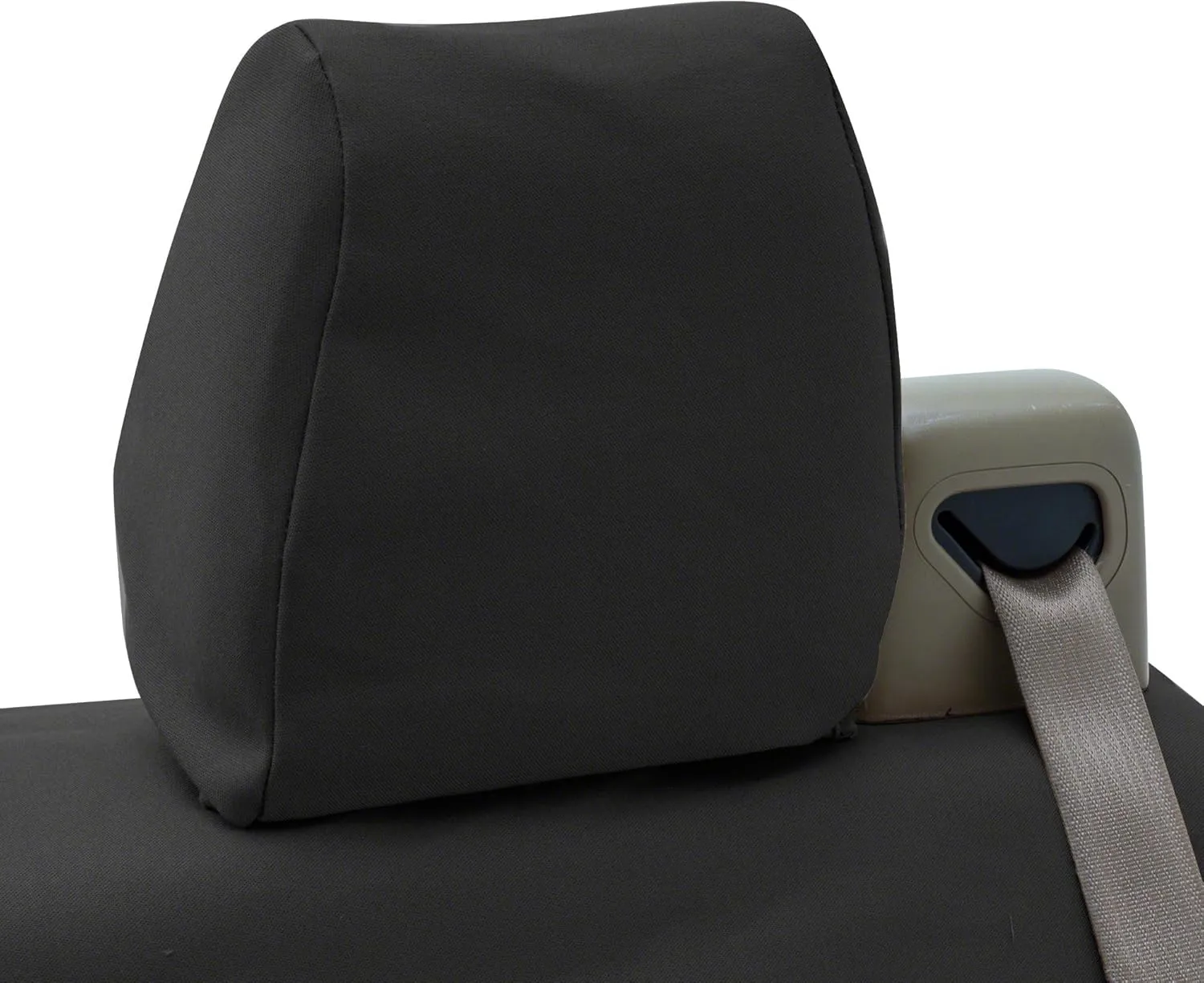 Coverking Custom Fit Center 40/20/40 Split Bench Seat Cover for Select Toyota Sienna Models - Polycotton Drill (Black)