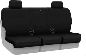 Coverking Custom Fit Center 40/20/40 Split Bench Seat Cover for Select Toyota Sienna Models - Polycotton Drill (Black)