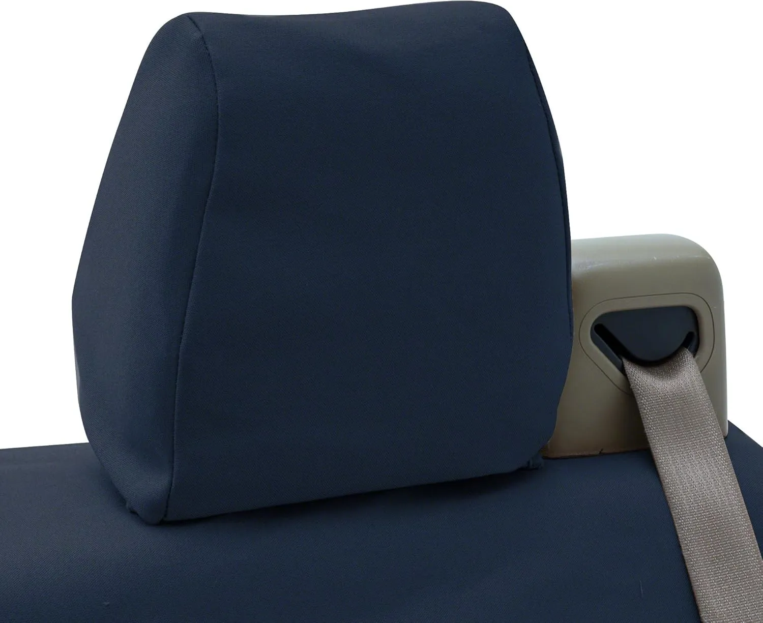 Coverking Custom Fit Front 40/20/40 Seat Cover for Select Ford F-Series Models - Polycotton Drill (Navy Blue)