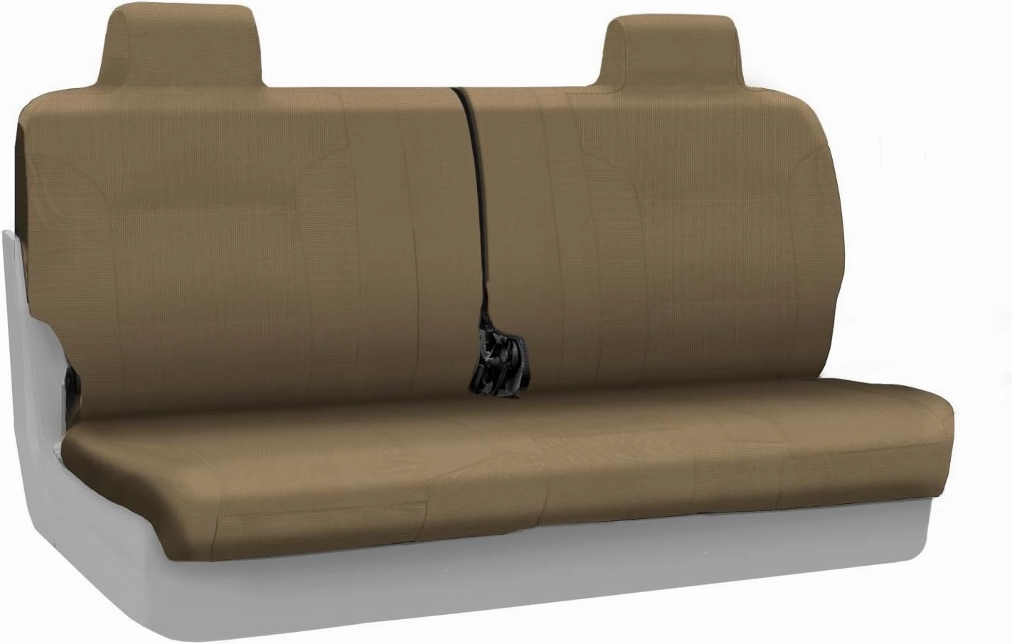 Coverking Custom Fit Front Split Bench Seat Cover for Select Ford F-150 Models - Polycotton (Cashmere)