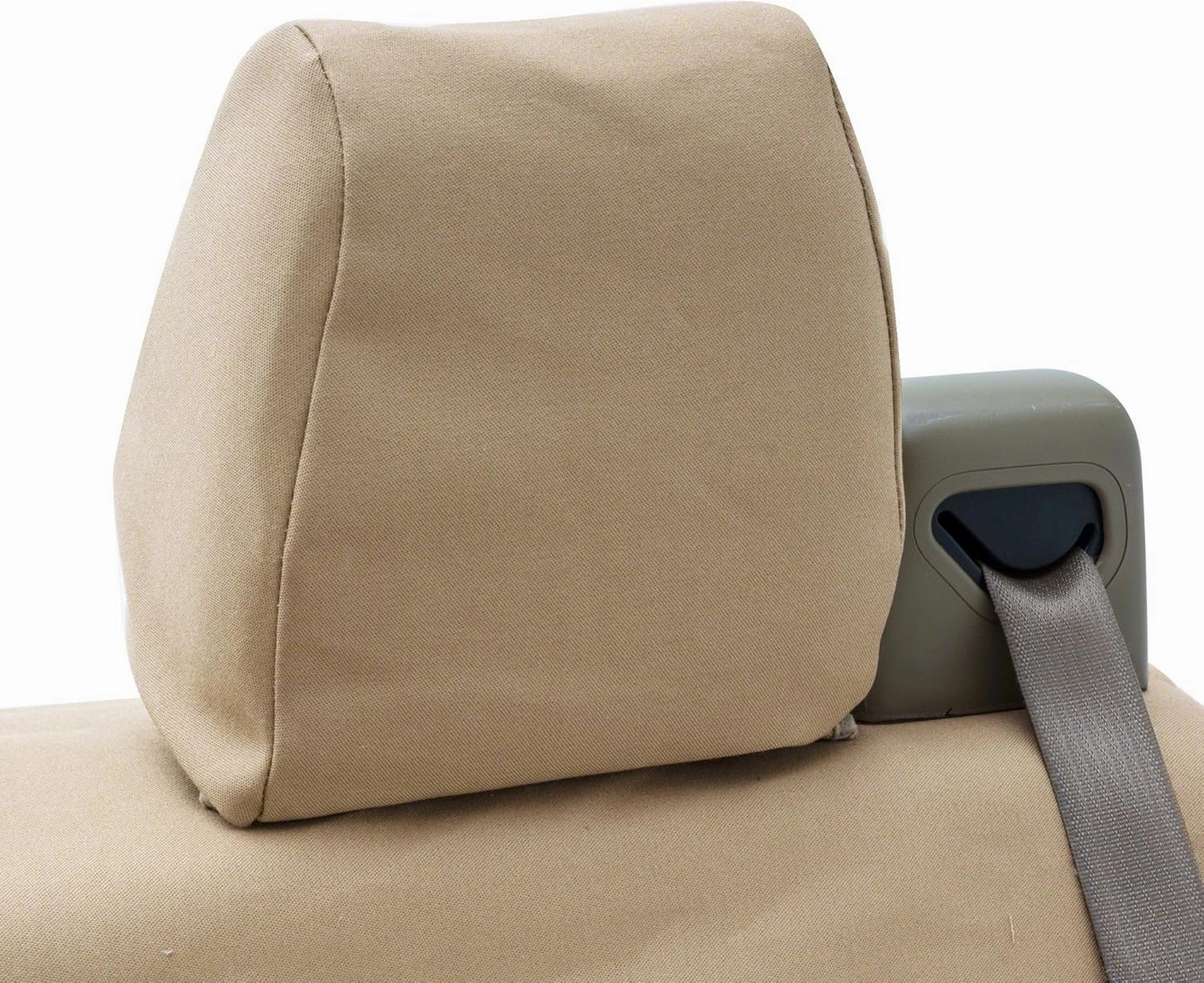 Coverking Custom Fit Front Split Bench Seat Cover for Select Ford F-150 Models - Polycotton (Cashmere)