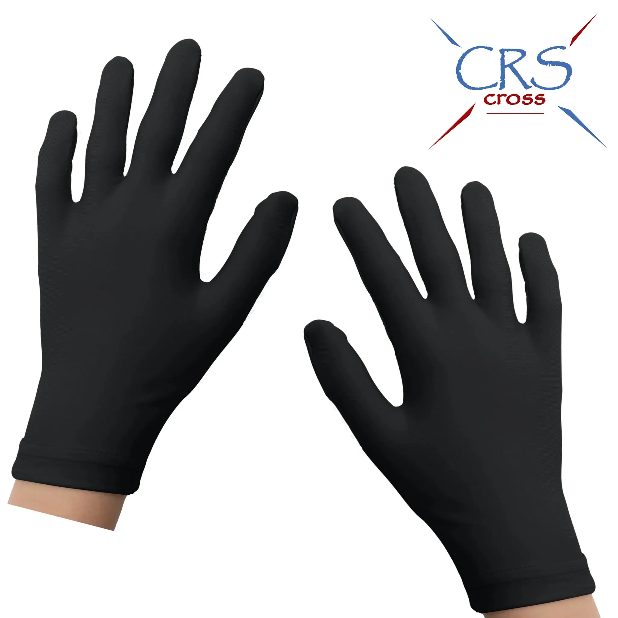 CRS Cross Figure Skating Padded Gloves - Black and Tan