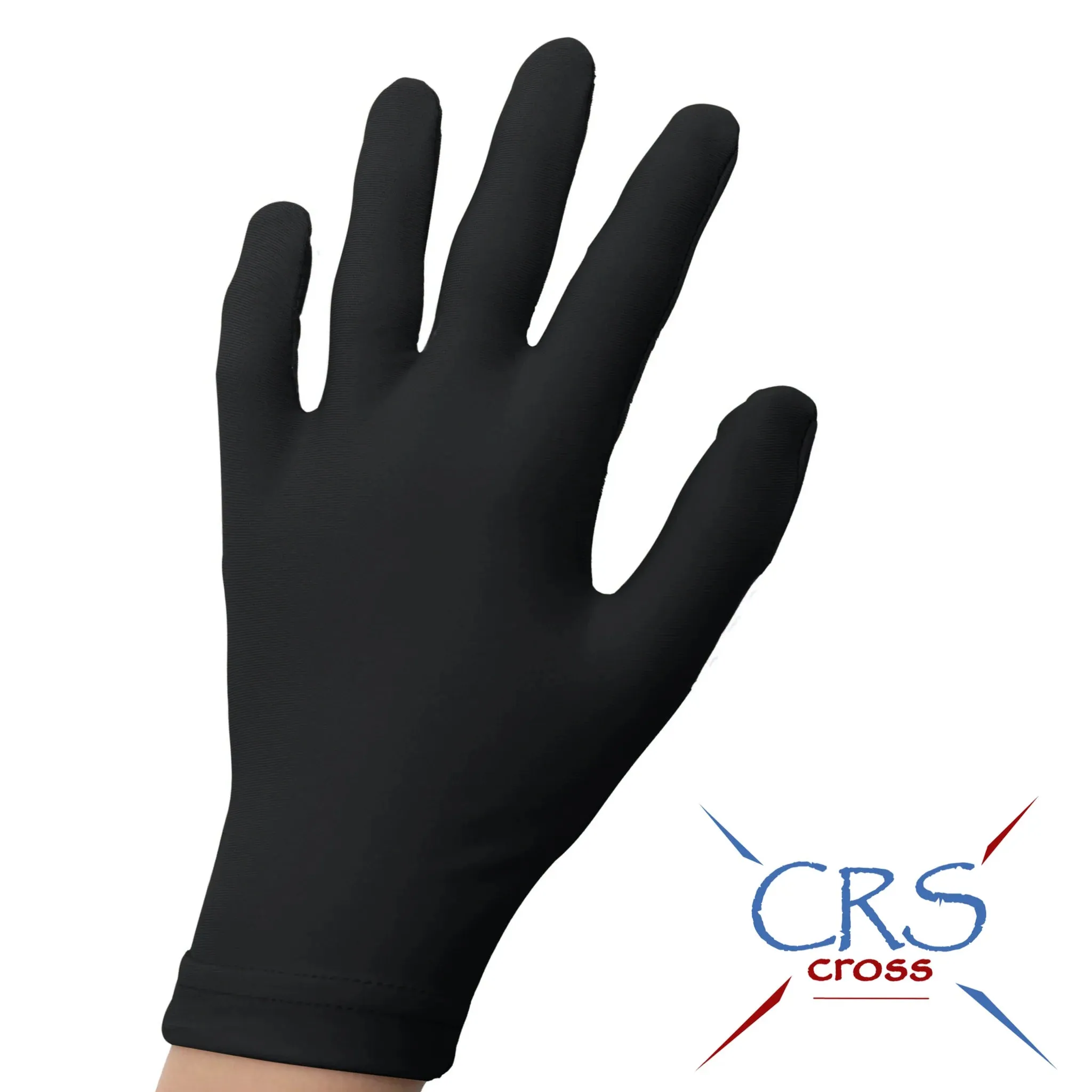 CRS Cross Figure Skating Padded Gloves - Black and Tan