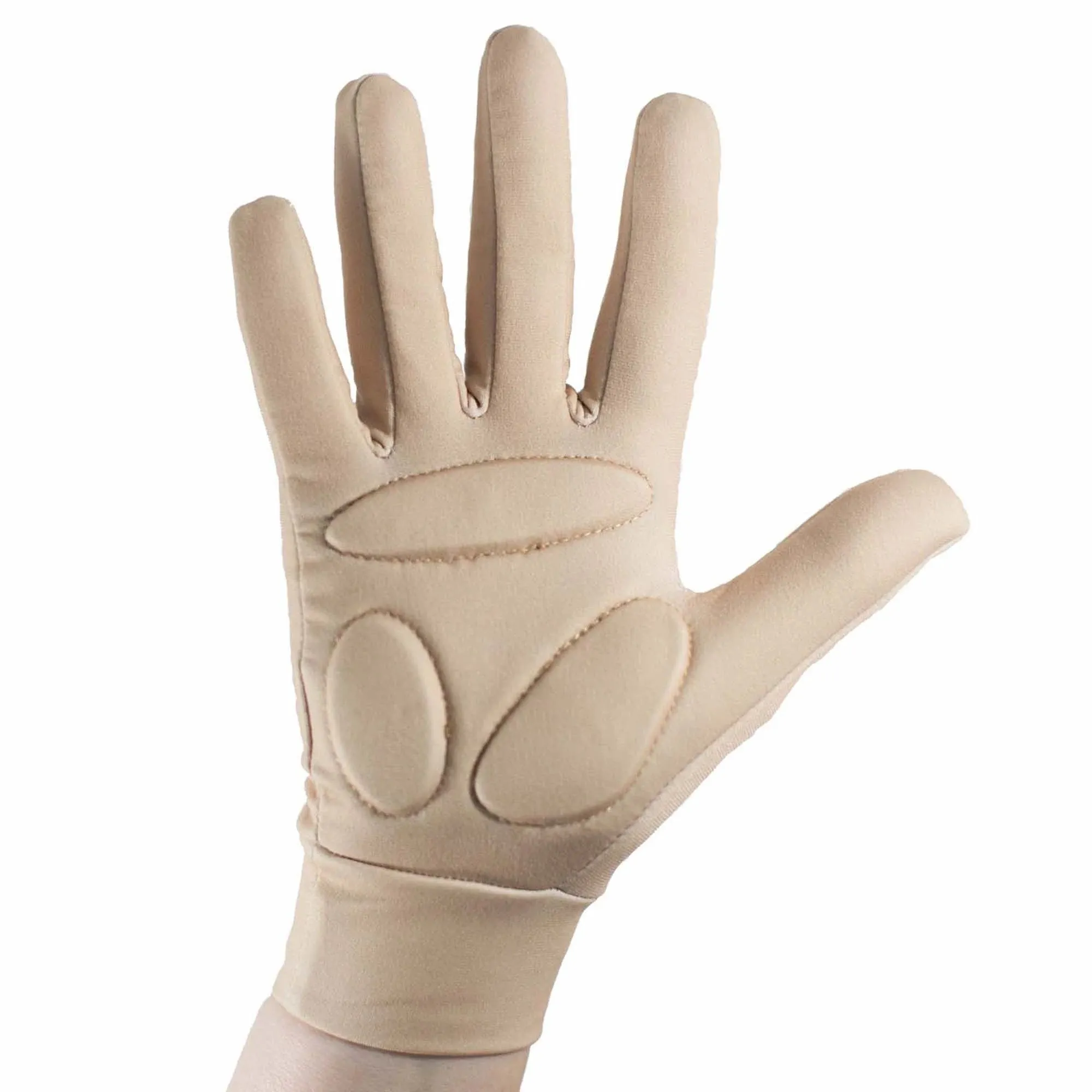 CRS Cross Figure Skating Padded Gloves - Black and Tan