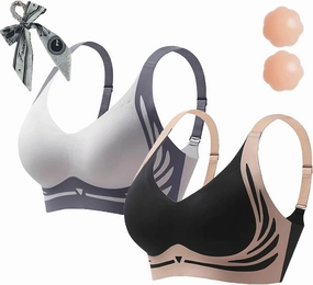 Currentlye Brassier, Currentlye Pro Bra, Sujetador Push Up Sin Aros,Anti-Sagging Wireless Push-Up Bra