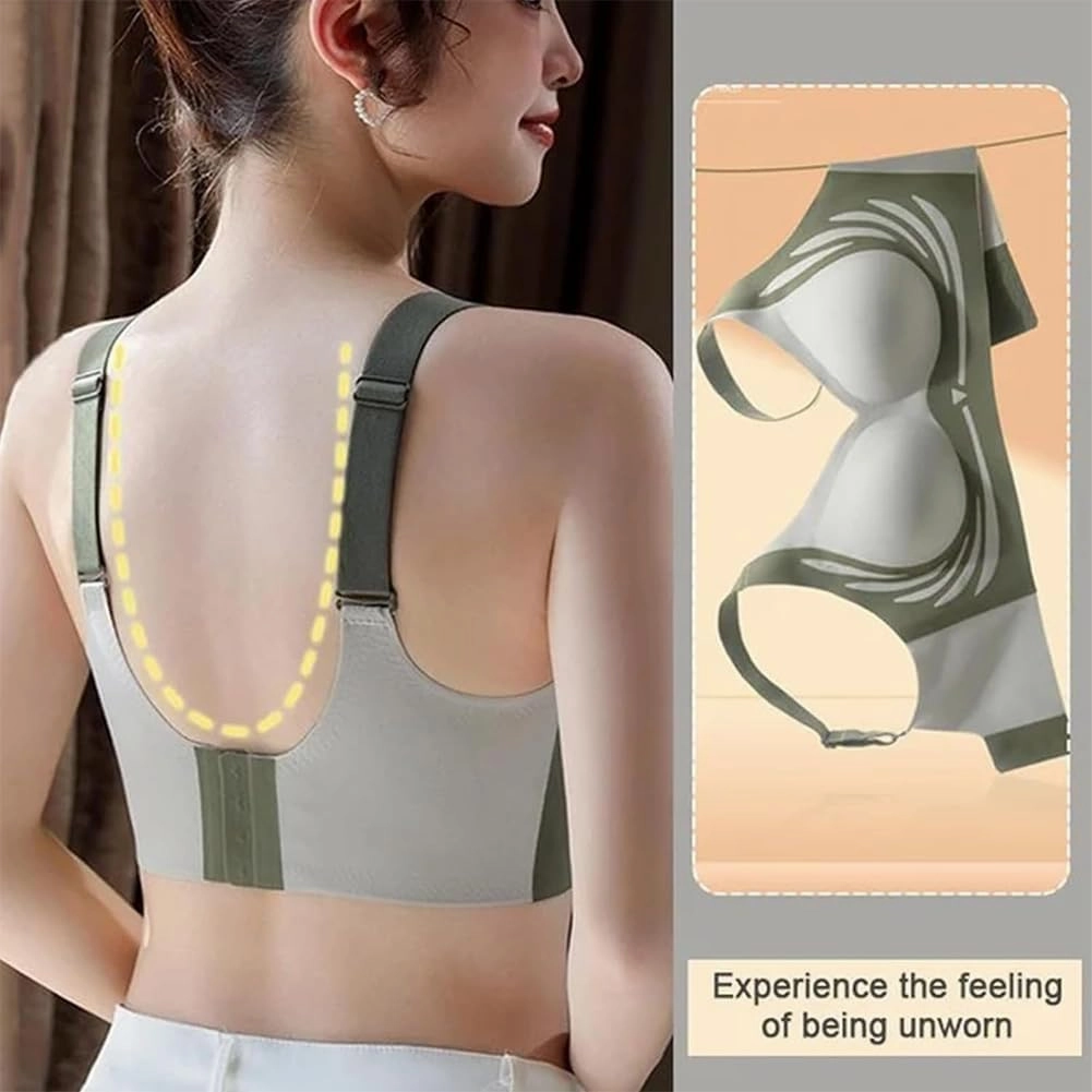 Currentlye Brassier, Currentlye Pro Bra, Sujetador Push Up Sin Aros,Anti-Sagging Wireless Push-Up Bra