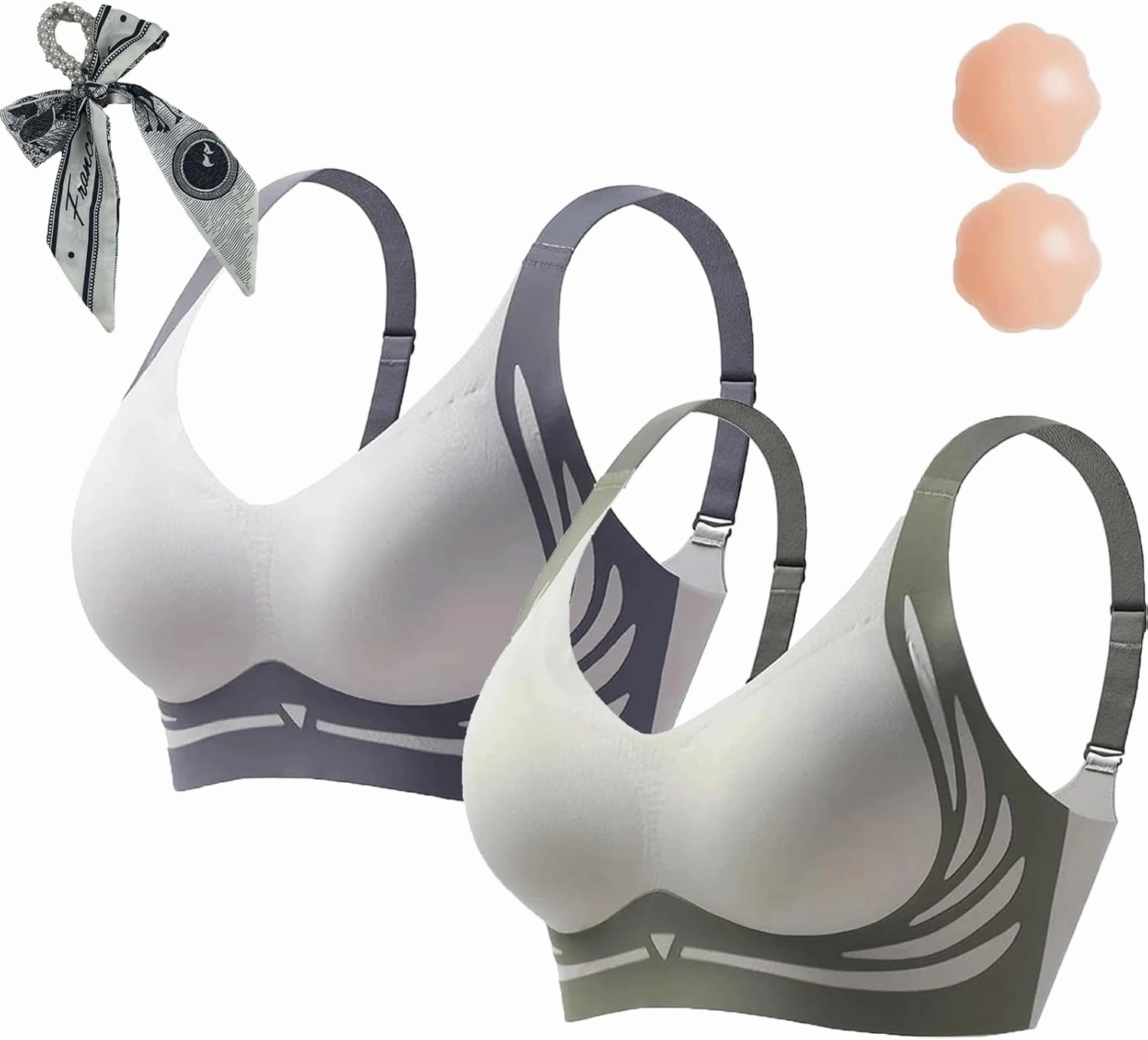 Currentlye Brassier, Currentlye Pro Bra, Sujetador Push Up Sin Aros,Anti-Sagging Wireless Push-Up Bra