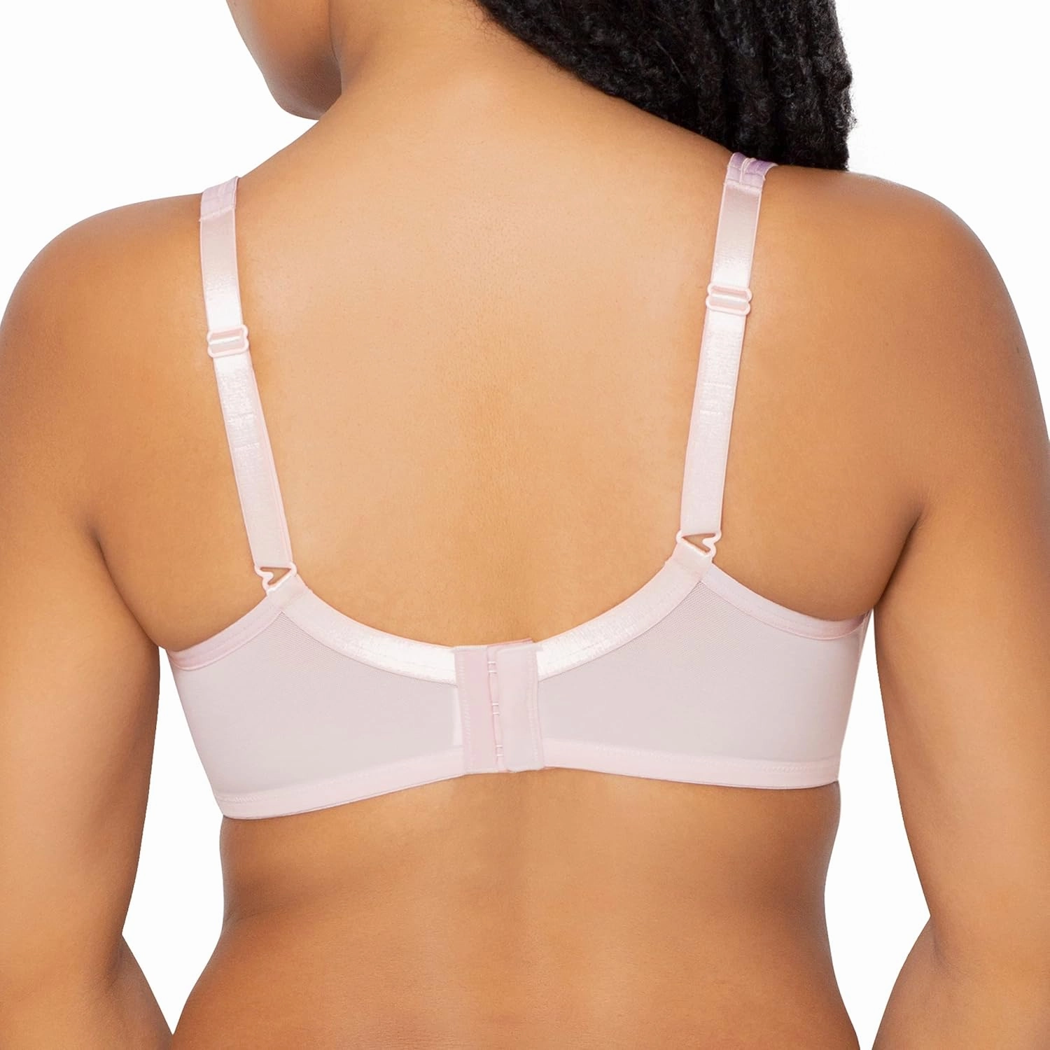 Curvy Couture Women's Plus Size Sheer Mesh T-Shirt Bra – Deep Plunge & Full Coverage Fit