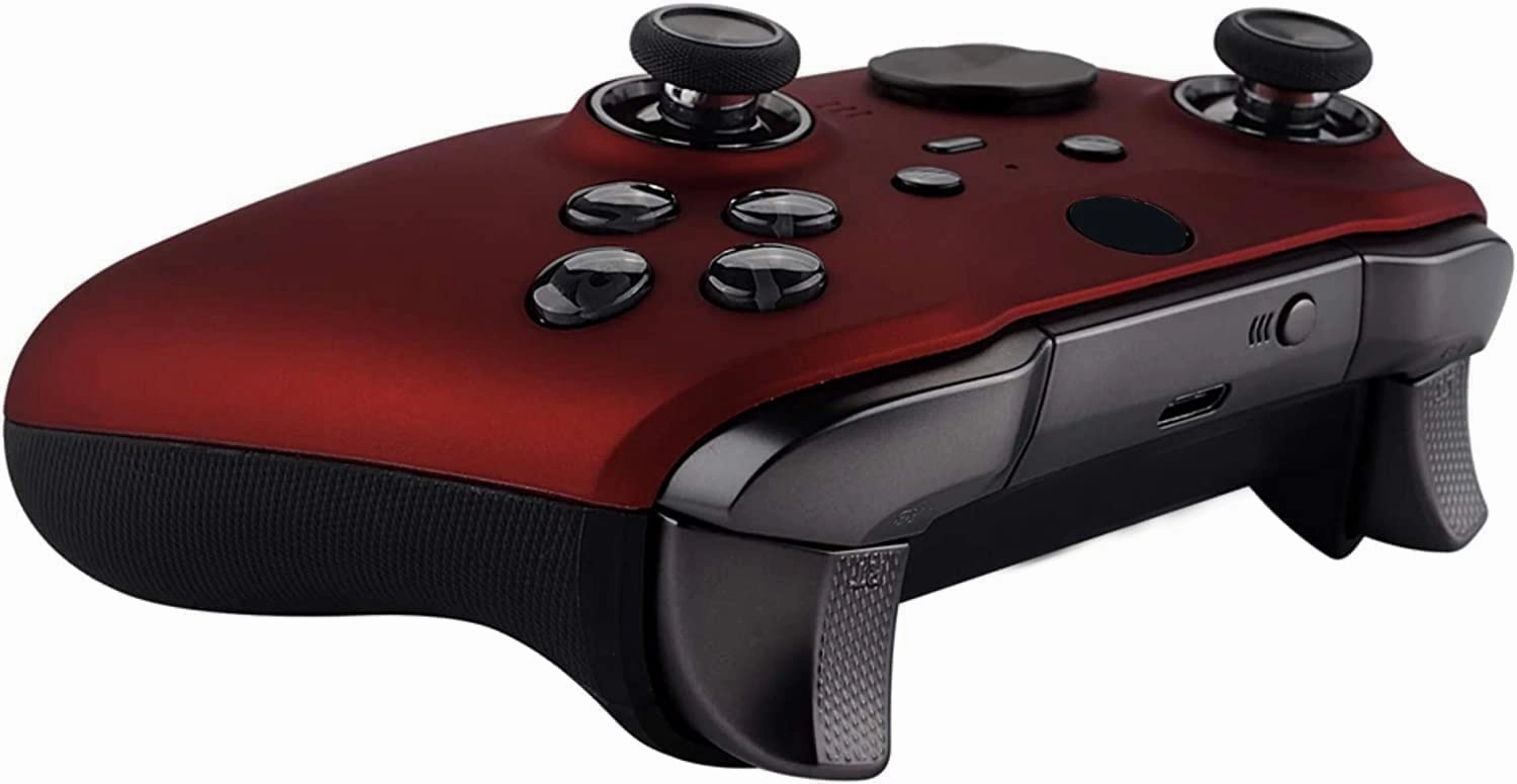 Custom Controllerzz Elite Series 2 Controller Compatible With Xbox One, Xbox Series S and Xbox Series X (Red)