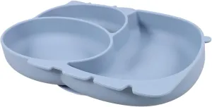 Cute Silicone Compartment Plate Boys and Girls Divided Plate Toddler Bowl Safe for Baby's Mouth Smooth Surface