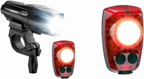 Cygolite Metro Plus 800 & Hotshot Pro 150 Bicycle Light Combo Set, Metro Plus 800 & Hotshot Pro 150 USB Rechargeable Bicycle Light Combo Set, Black, red