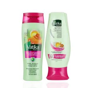 Dabur Vatika Naturals Shampoo and Conditioner Set (Egg Protein)