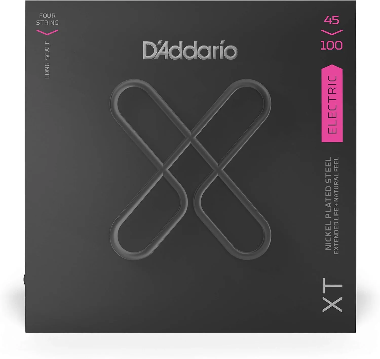 D'Addario XT Coated Bass Strings - Electric Bass Guitar Strings - 4-String, Regular Light, 45-100