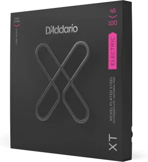 D'Addario XT Coated Bass Strings - Electric Bass Guitar Strings - 4-String, Regular Light, 45-100