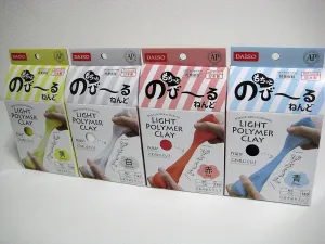 DAISO Japan Light Polymer Clay 4 Colors Set