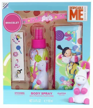 Damage - Kids Fluffy (8218) Set Body Spray 100ml   Clutch   Stickers   Bracelet