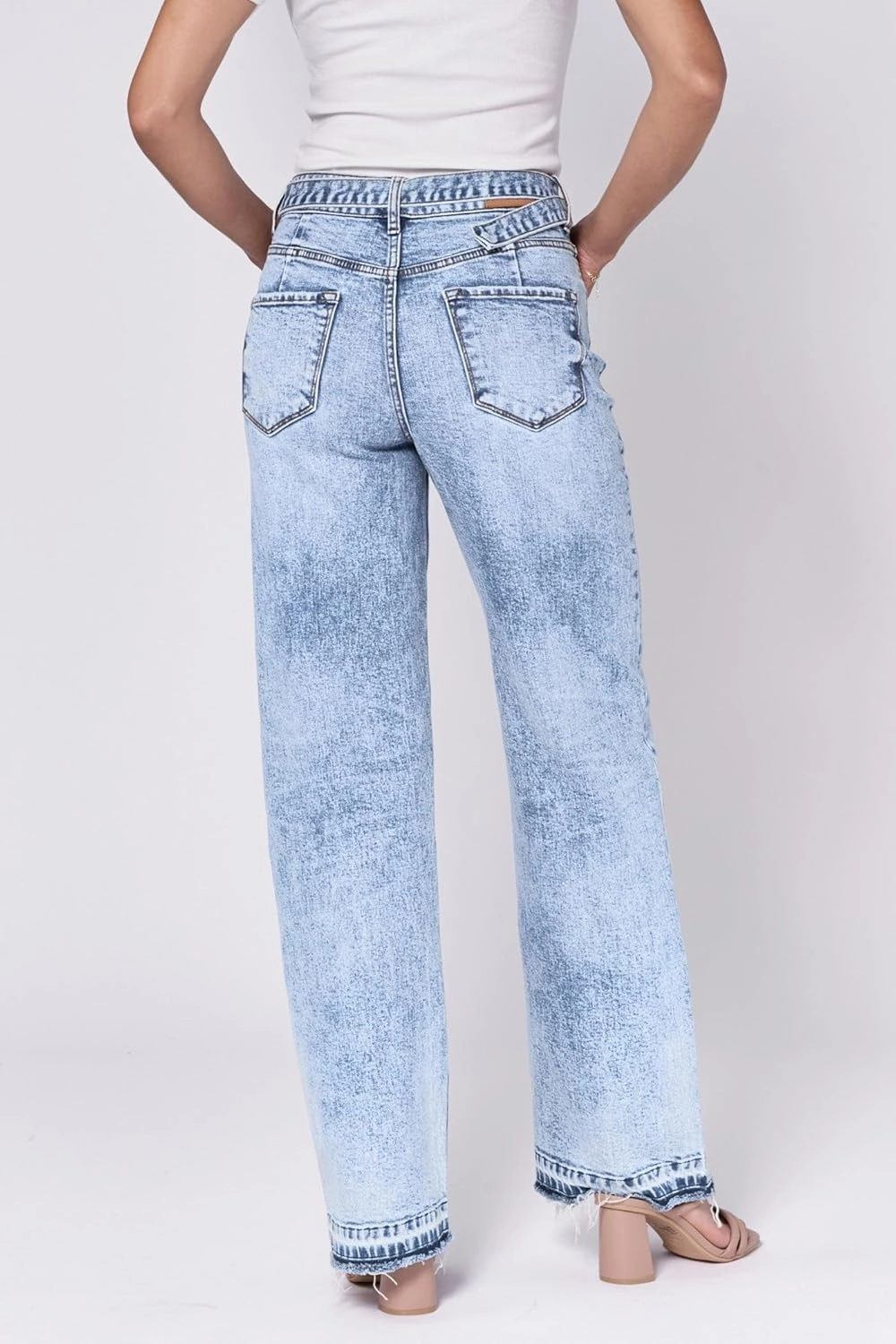 DEAR JOHN Holly Straight Leg Women's Jeans High Rise Full Inseam Comfort Streatch Denim