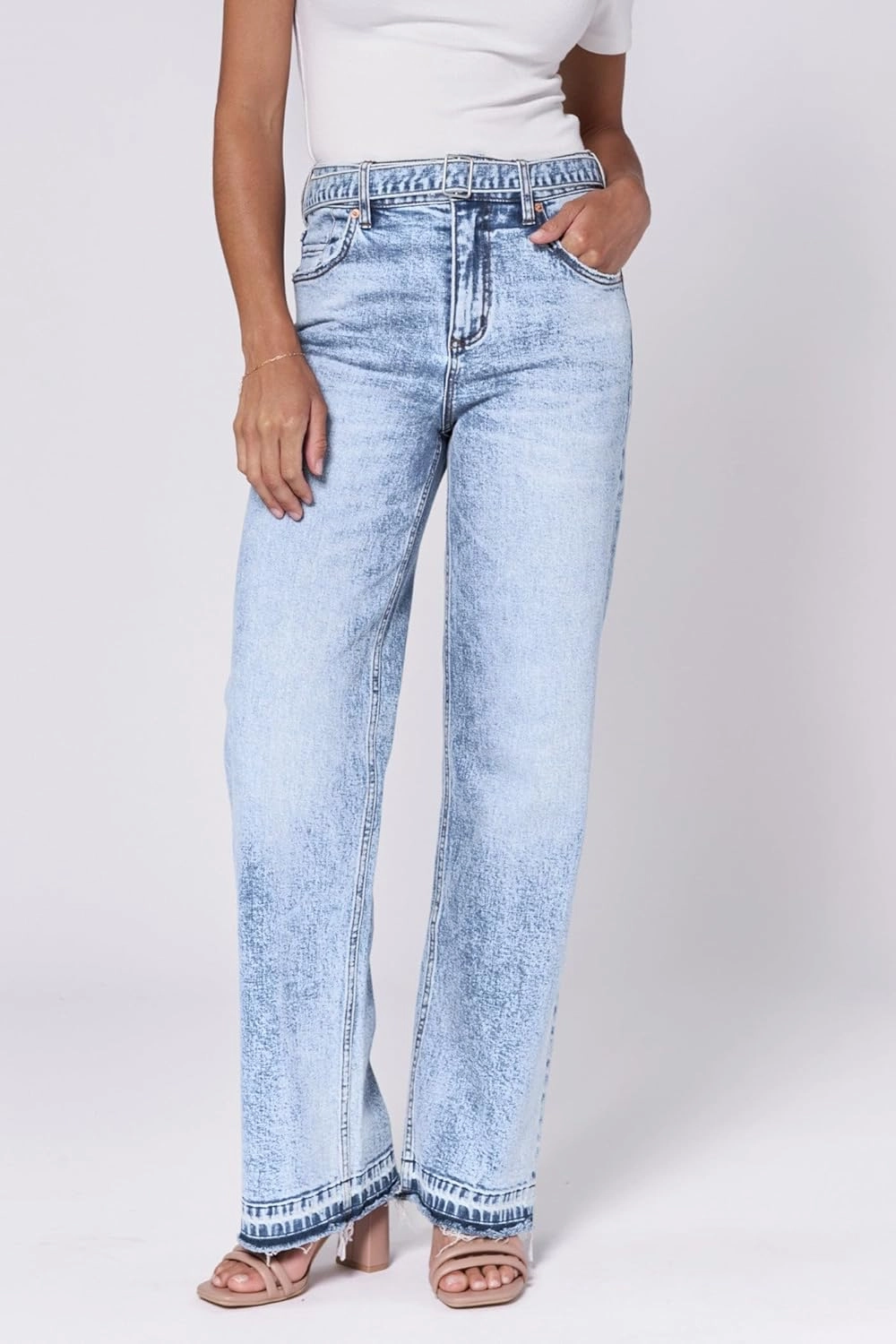 DEAR JOHN Holly Straight Leg Women's Jeans High Rise Full Inseam Comfort Streatch Denim