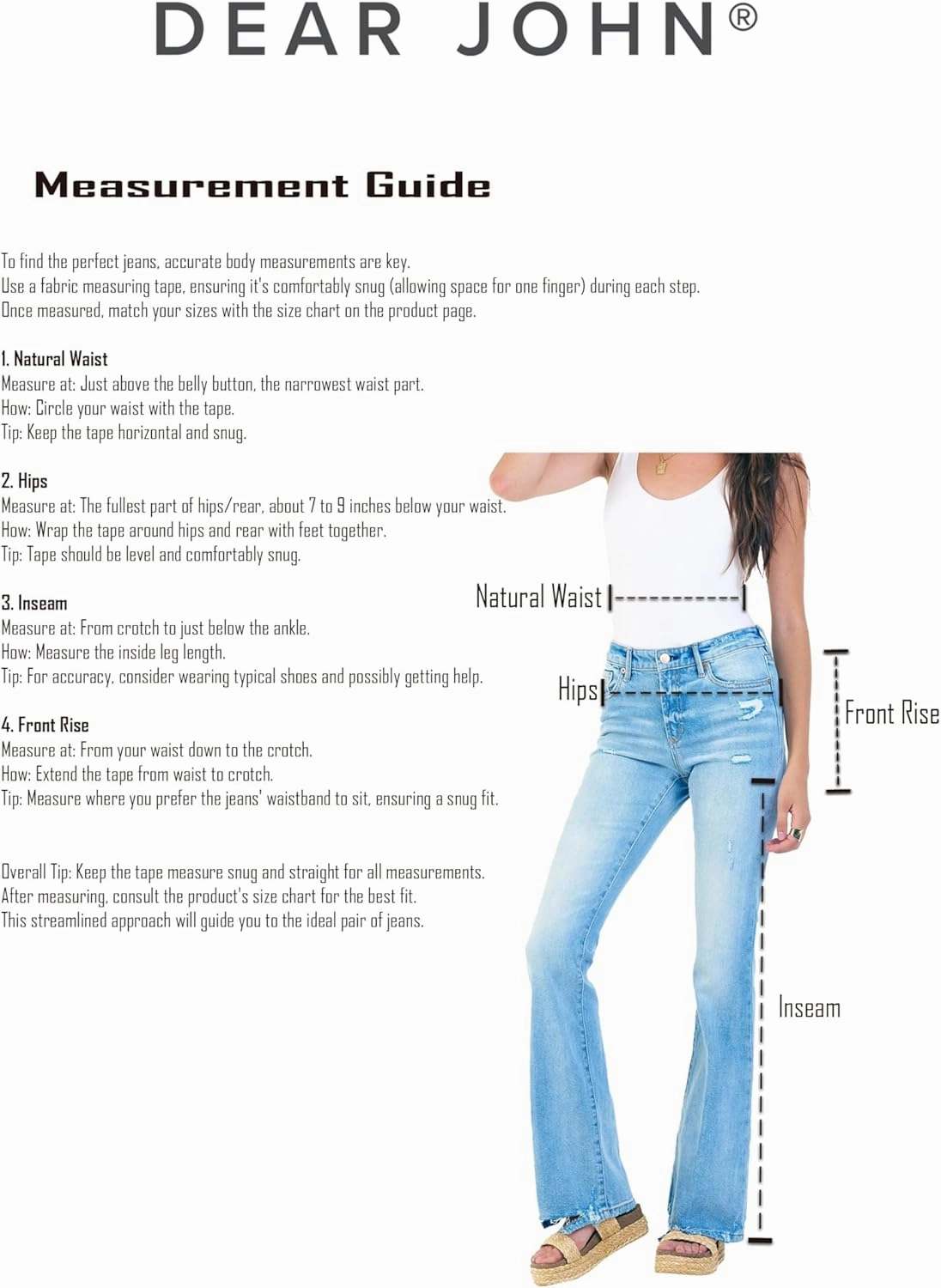 DEAR JOHN Holly Straight Leg Women's Jeans High Rise Full Inseam Comfort Streatch Denim