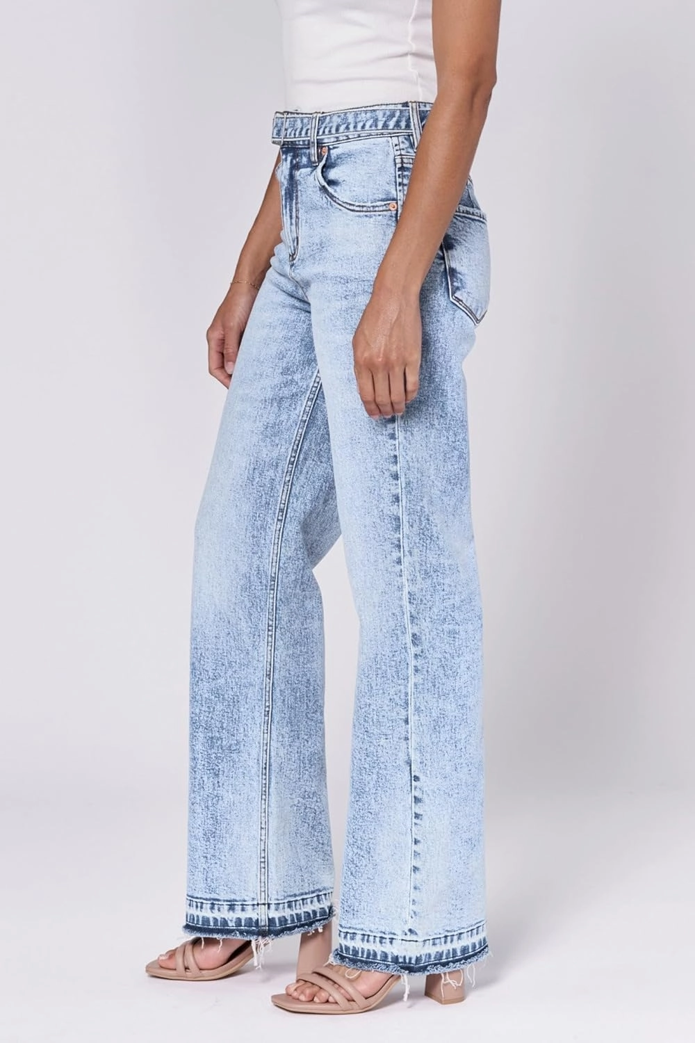 DEAR JOHN Holly Straight Leg Women's Jeans High Rise Full Inseam Comfort Streatch Denim