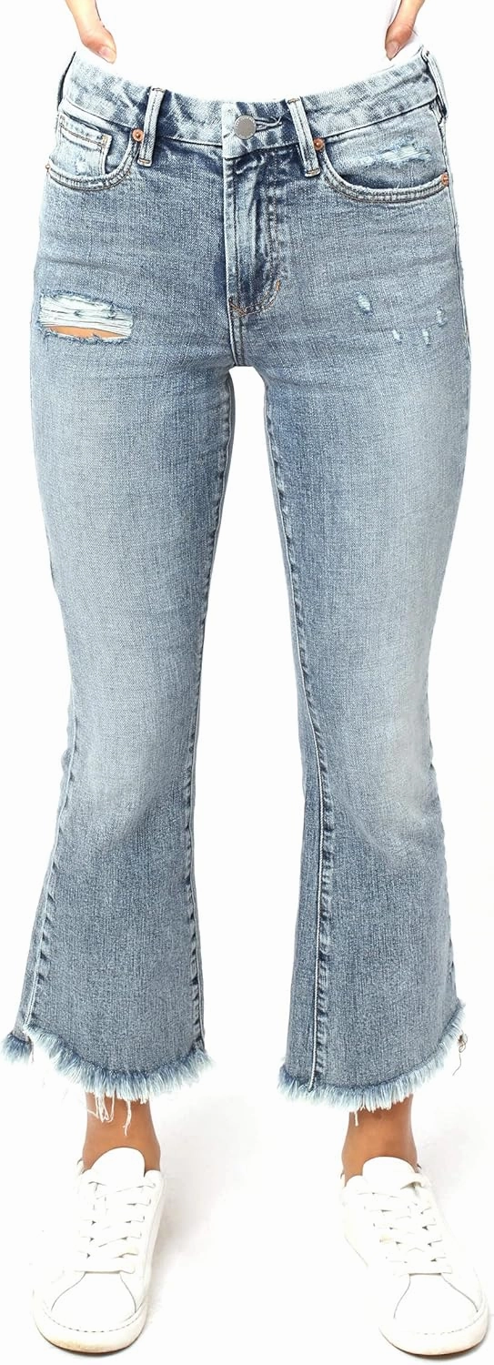 DEAR JOHN Jeanne Flare Women's Jeans Mid Rise Mid-Waisted