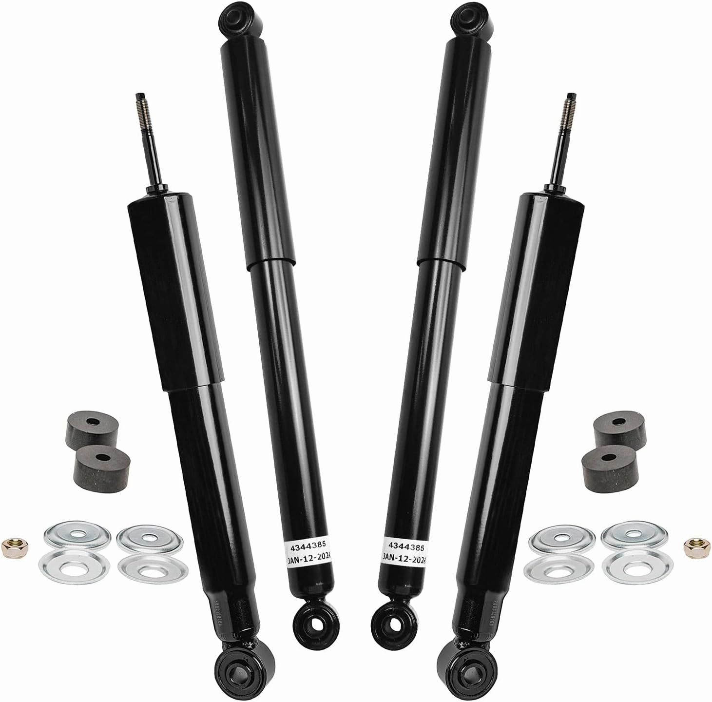 Detroit Axle - Shock Absorbers for Chevy GMC Silverado Sierra 1500 HD Classic 2500 HD Complete Front and Rear Shock Absorbers Replacement Shocks Assembly