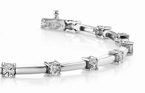 Diamond Train Link Diamond Bracelet with 0.96 ct.(finished) 2.6mm