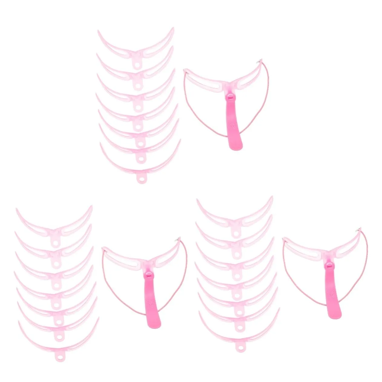 Didiseaon 9sets Portable Eyebrow Stencils Wear-resistant Templates for Travel Home Use for Makeup Beginners Experts Reusable Eyebrow Tools for Precise Brow Shaping