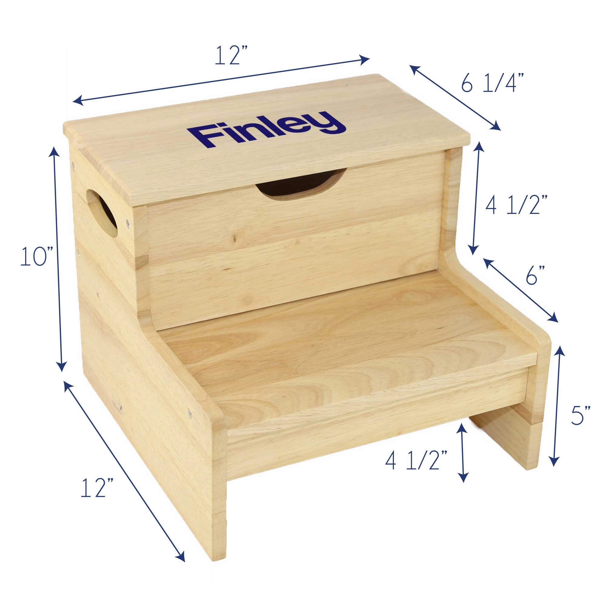 Dinosaur Natural Storage Step Stool