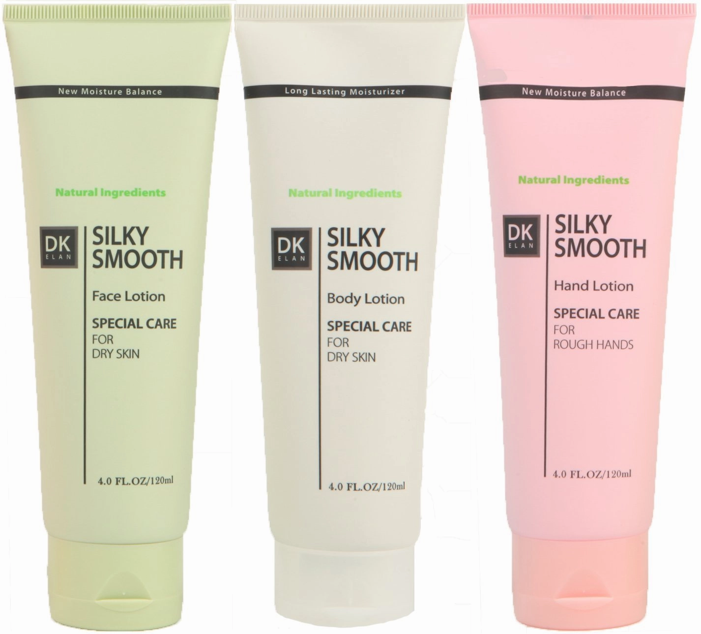 DK ELAN Silky Smooth Special Set (Face-Body-Hand) for Dry, Scaly, Rough, Itchy, Cracked Skin